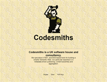 Tablet Screenshot of codesmiths.com